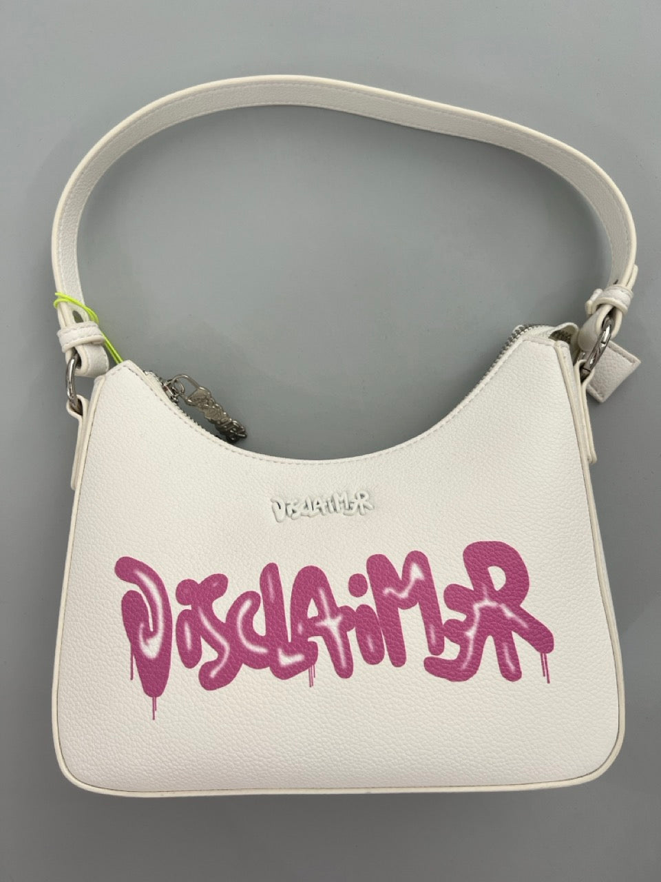 Borsa a spalla logo fucsia