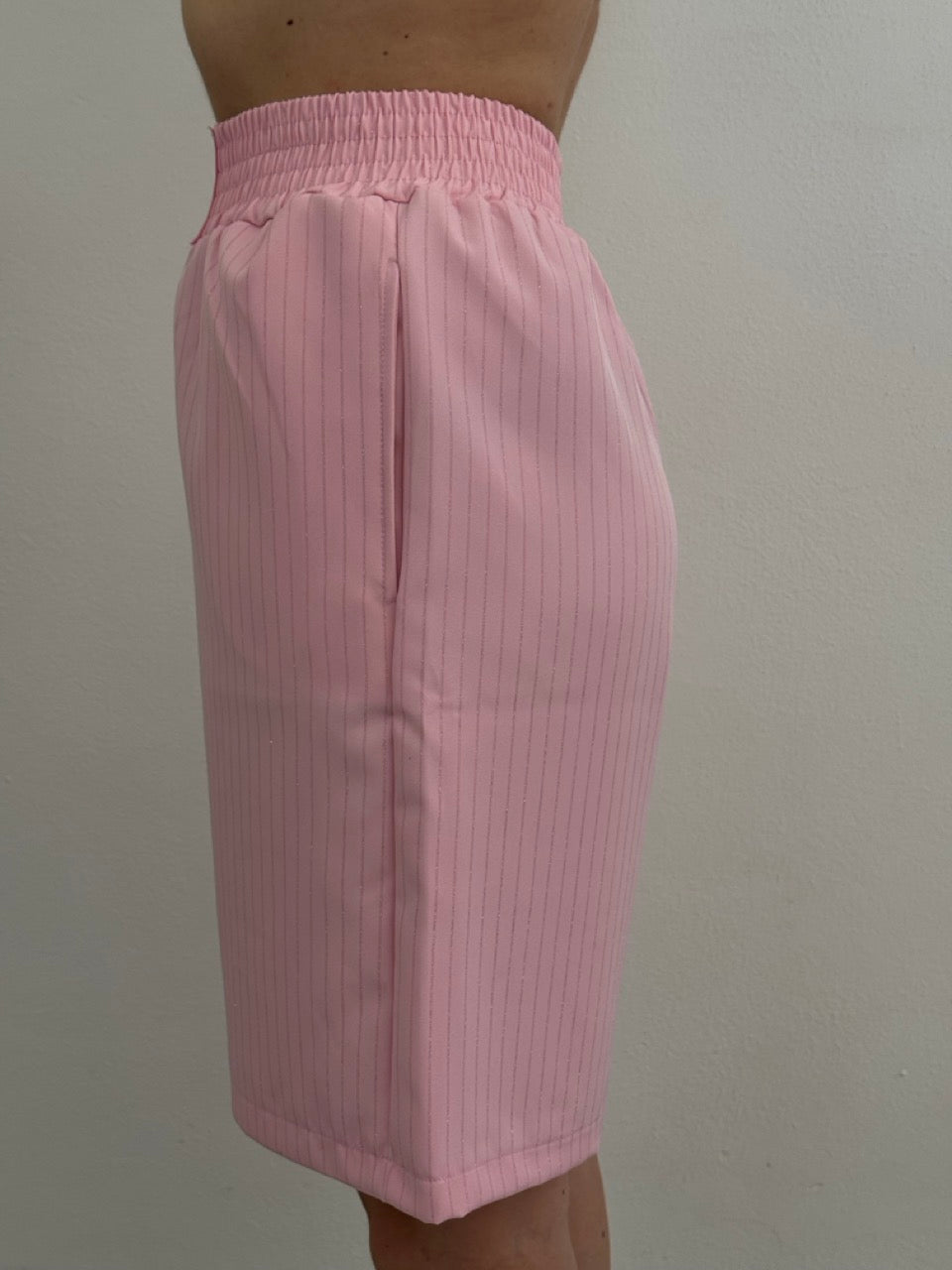 Bermuda in gabardine brillantinato