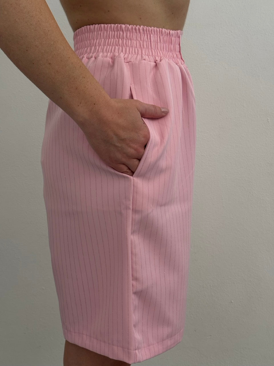 Bermuda in gabardine brillantinato