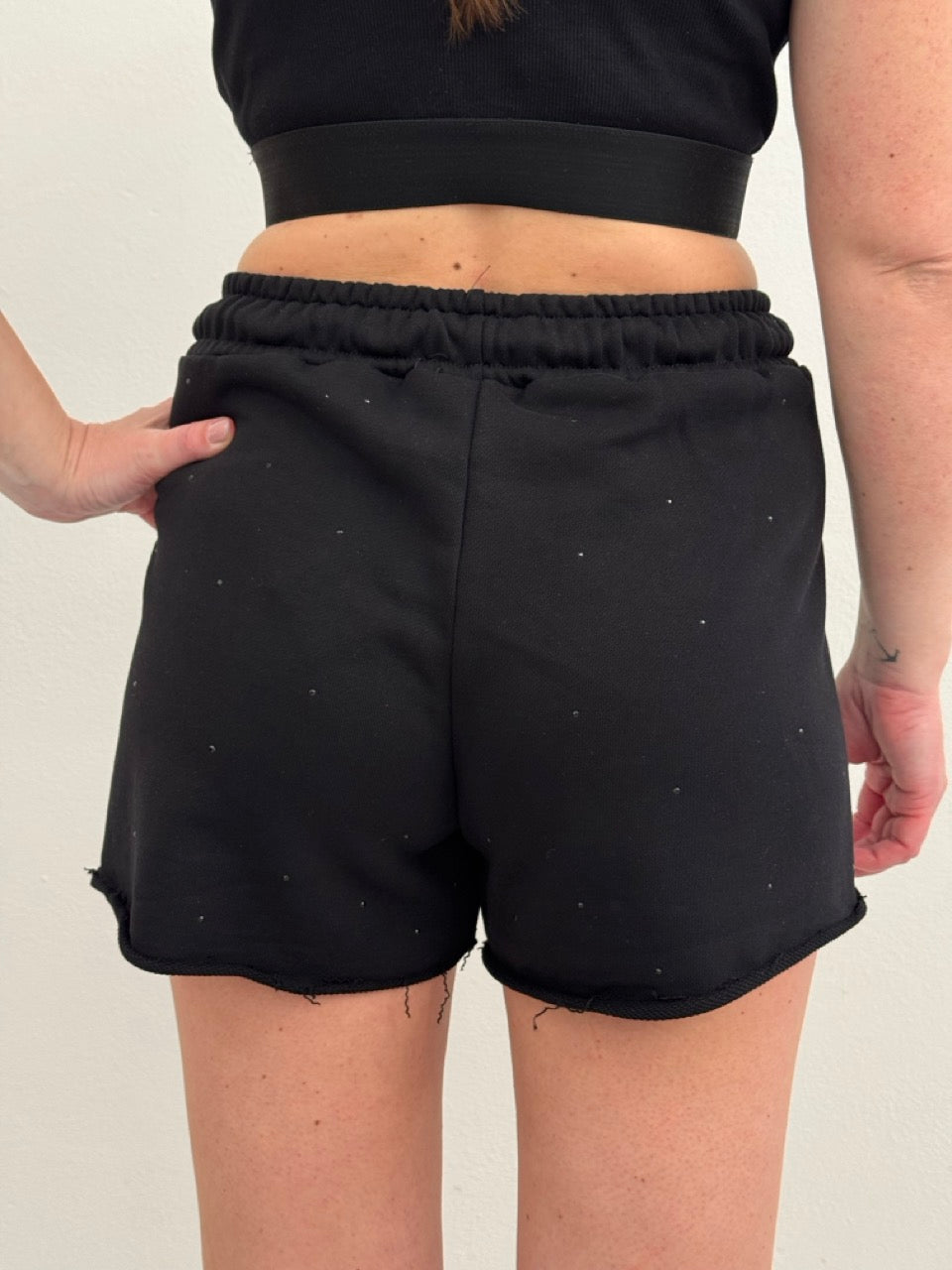 Shorts con strass