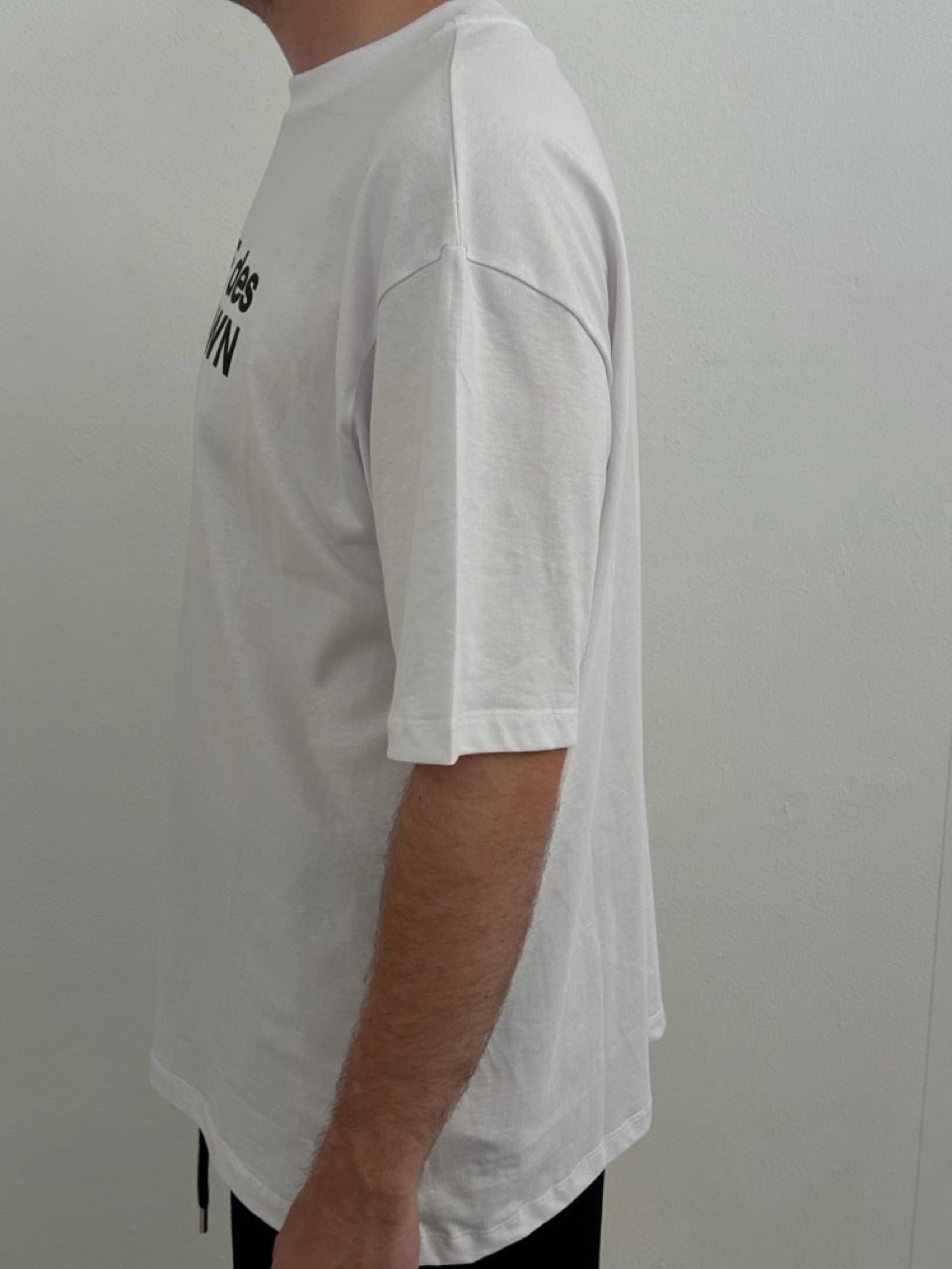 T-shirt in jersey con logo