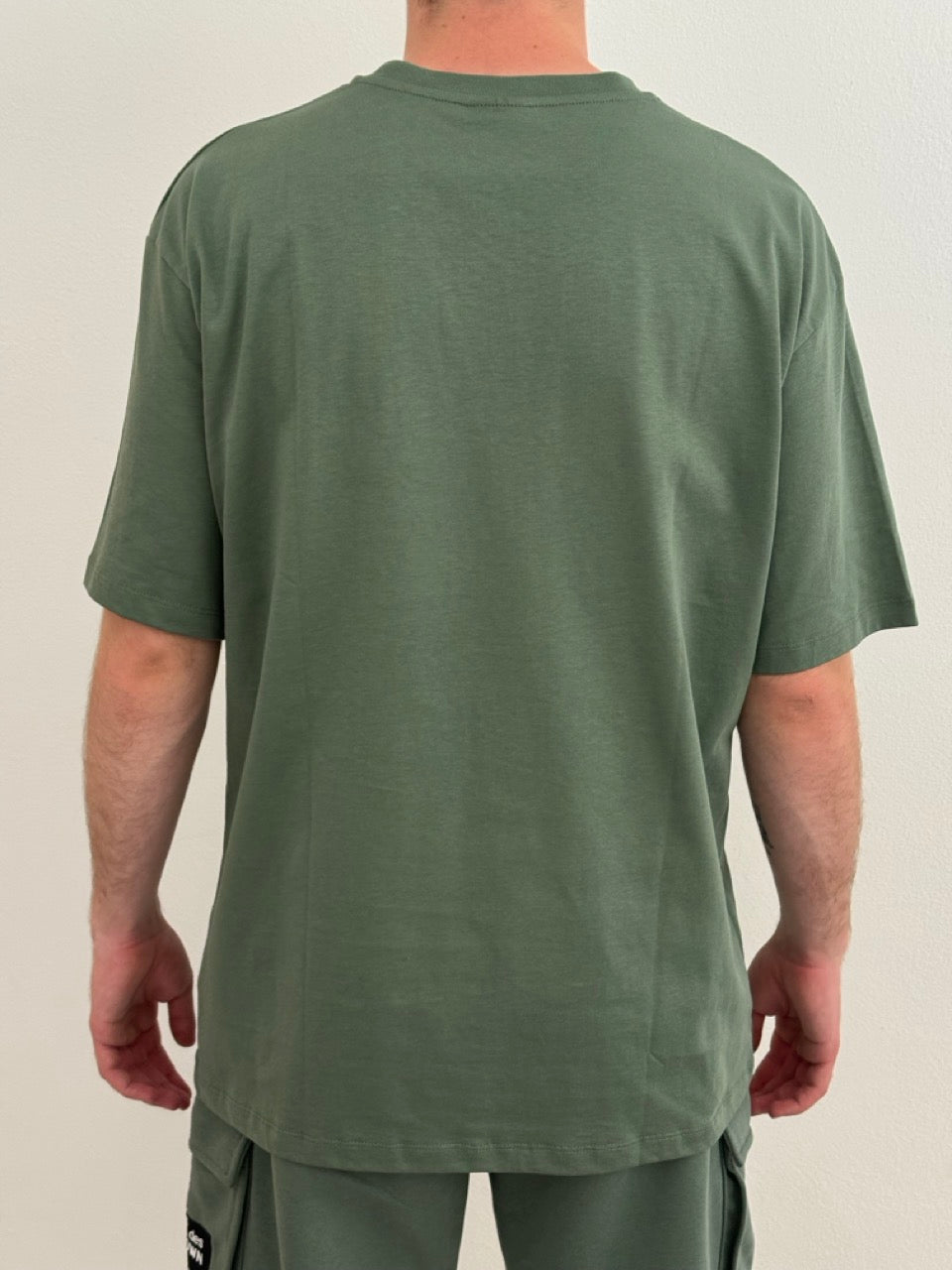 T-shirt in jersey con etichetta