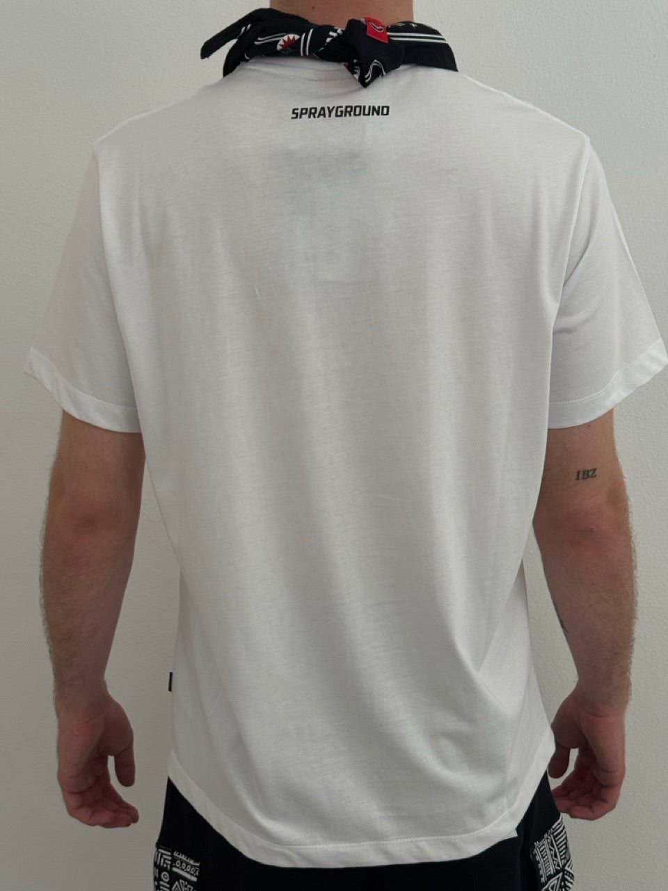 Black Bandana - Regular White T