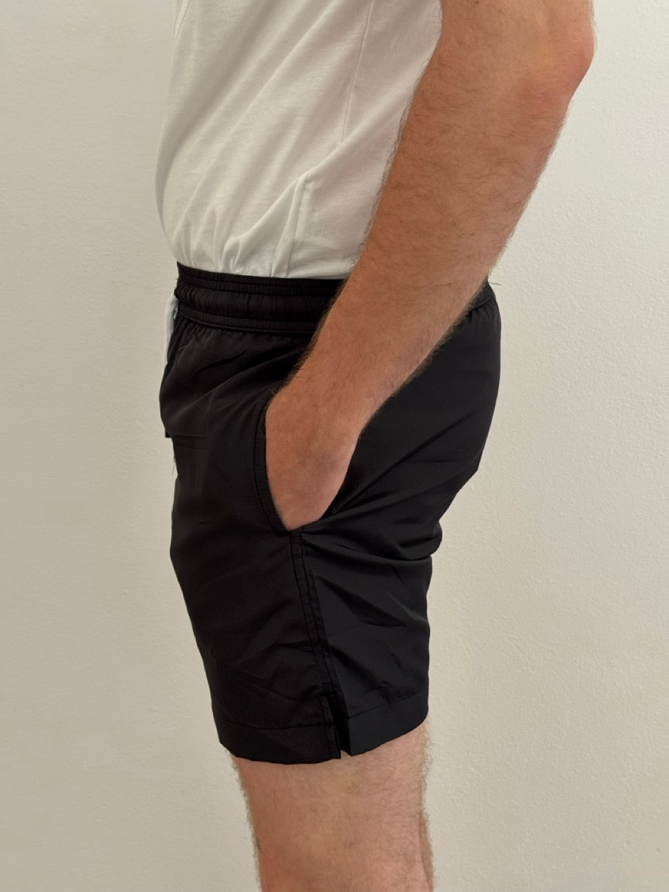 Swimming shorts logo