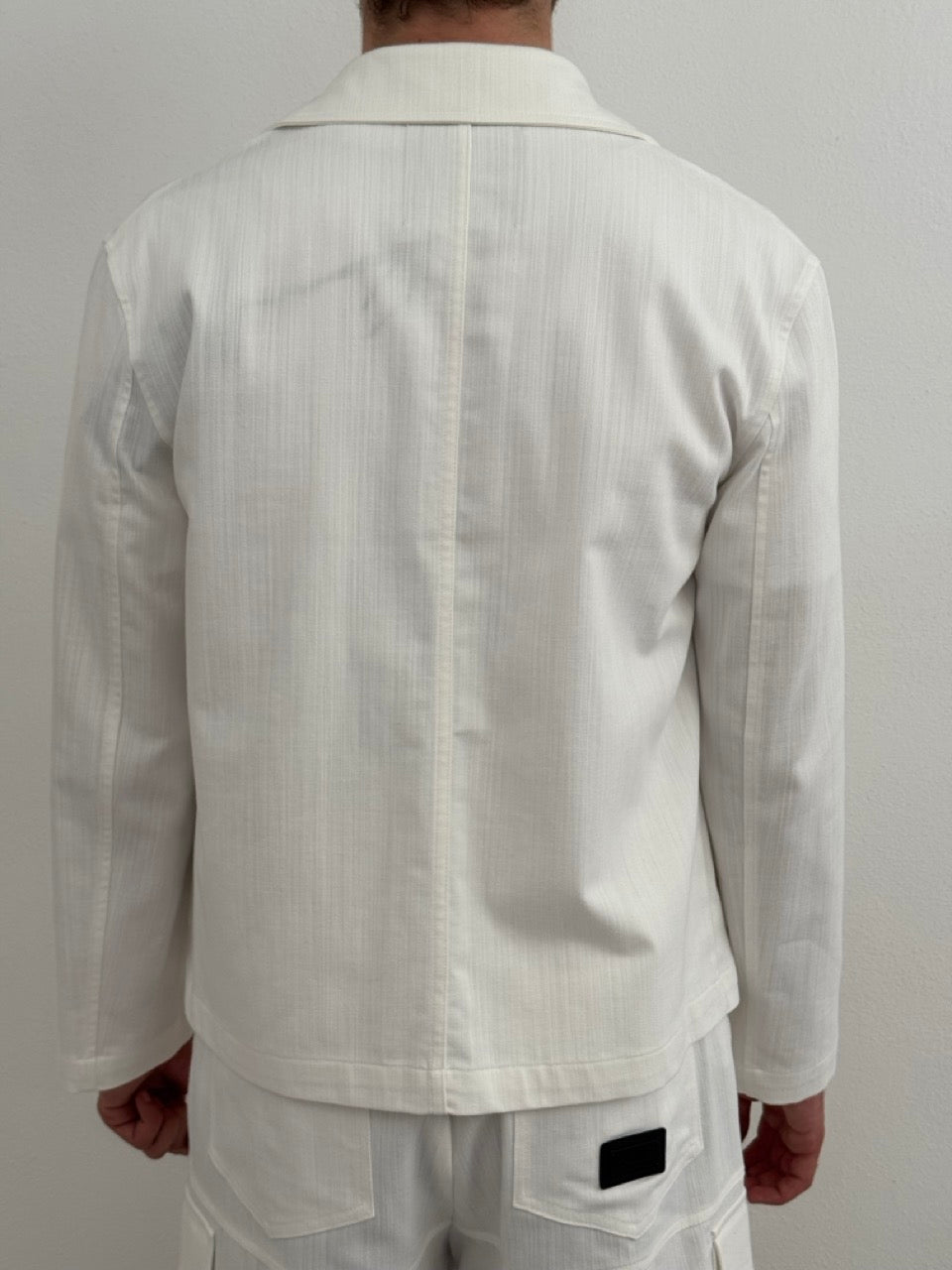 Giacca bianca in cotone