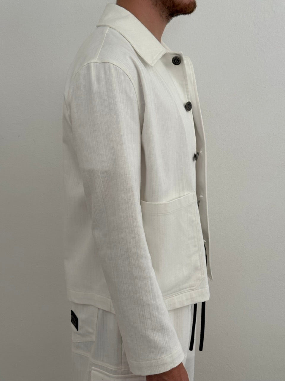 Giacca bianca in cotone