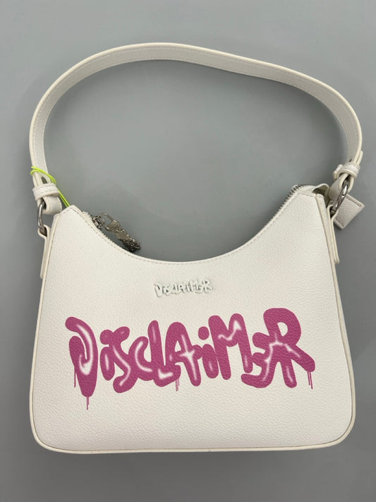 Borsa a spalla logo fucsia