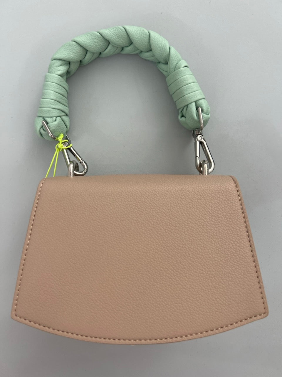 Borsa mini manico a treccia