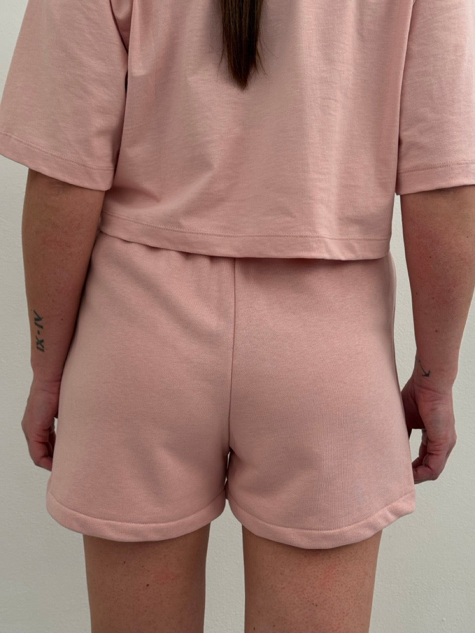 Shorts in felpa con stampa