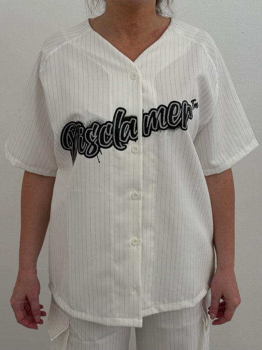 Camicia in gabardine brillantinata
