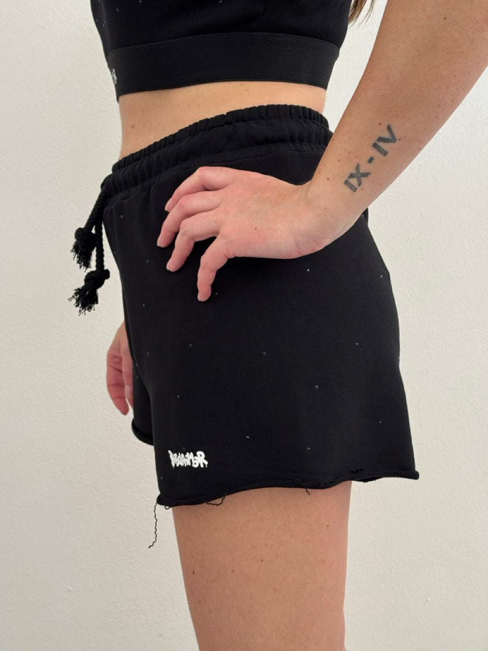 Shorts con strass