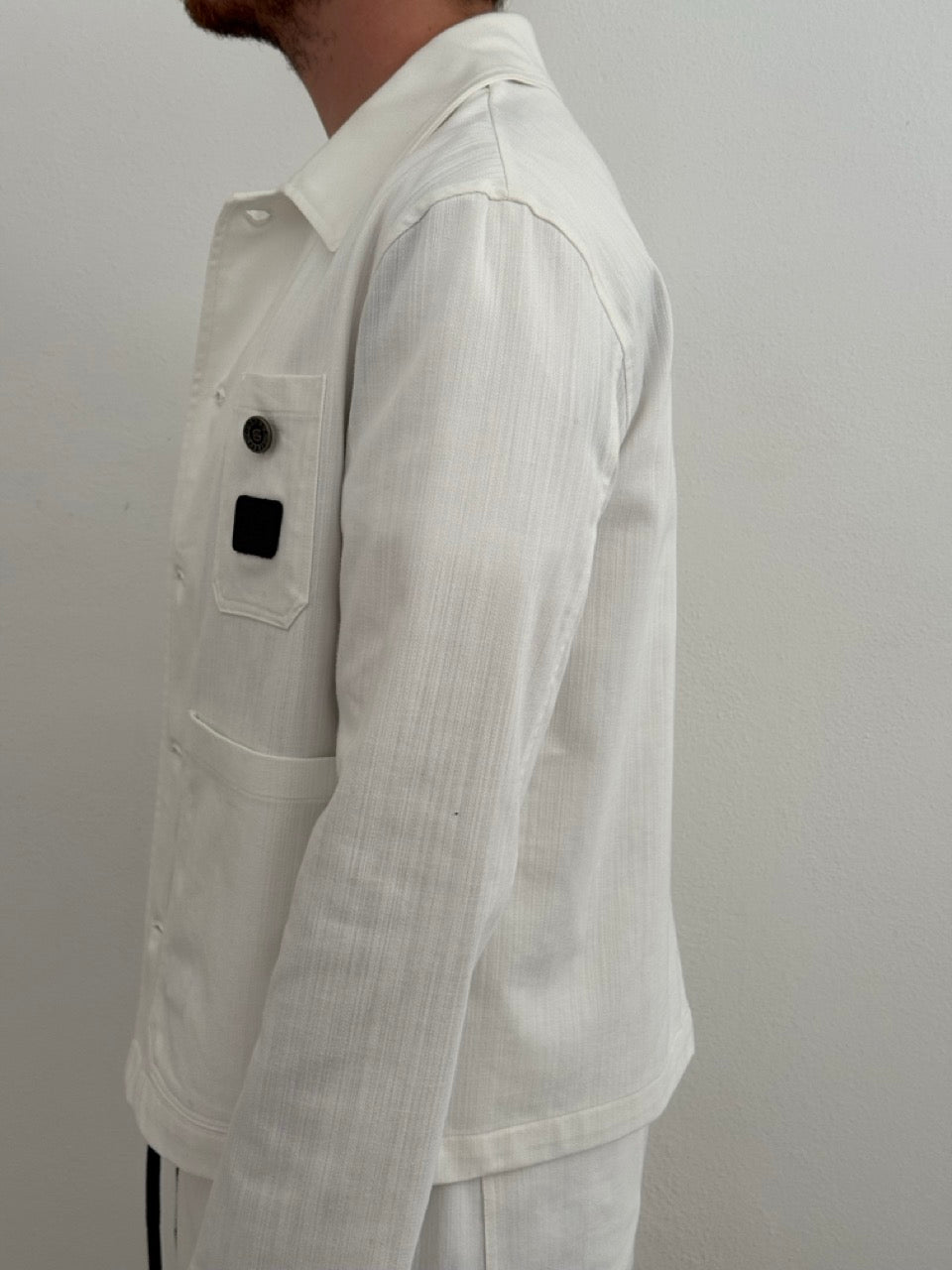Giacca bianca in cotone