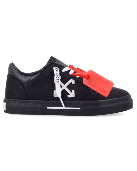OFF-WHITE New Low Vulcanized Black White Canvas