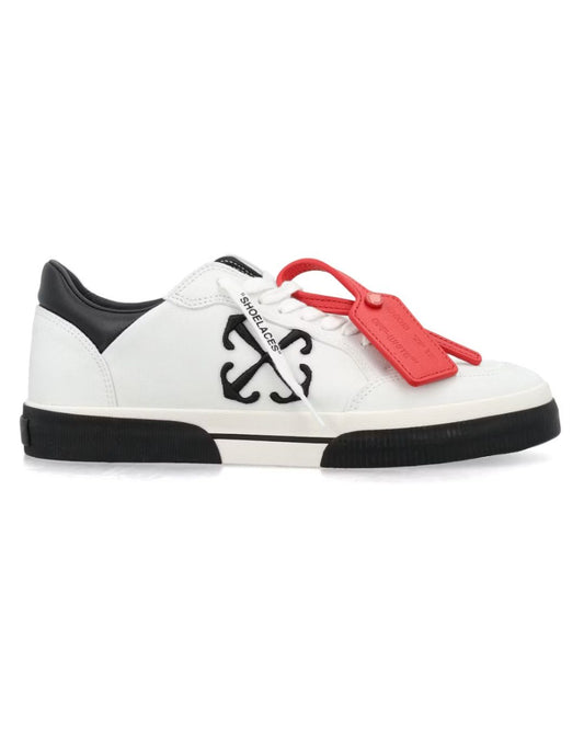 OFF-WHITE New Low Vulcanized Black White Canvas